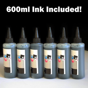 600ml black Ink for printers use for Epson 124 125 126 127 ink CISS & Refillable